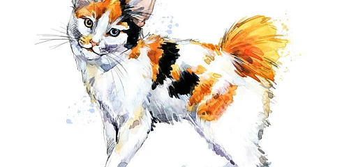 Japonų trumpauodegė katė (Japanese Bobtail cat)